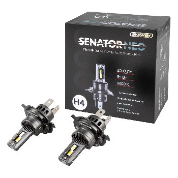 Лампа (LED аналог ксенона) H 4 12V 56W 6000K 6000Lm P43t SENATOR NEO (2 шт), к-т  SKYWAY S08201637 