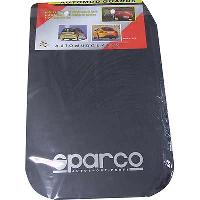 Брызговик плоский 440*285, надпись SPEED&GO/ SPARCO, черный, большой (2 шт), к-т  AC-293-2/Almega