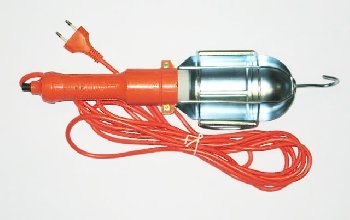 Лампа-переноска 220V, метал корпус, шнур  5 м   (1/40)