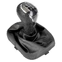 Ручка рычага МКПП декоративная c чехлом, черная, SKYWAY S06202033 