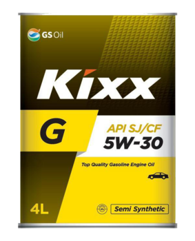 Масло моторное GS Oil Kixx G  5w30 SJ, 4L  (1/4)  SemiSynt  Метал уп