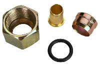 Ремкомплект для пневмотрубки (тормозной) c резиновым кольцом, D 10мм