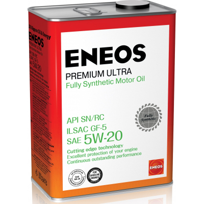 Масло моторное ENEOS SN  5w20 Premium ULTRA, 4л. ILSAC GF-5 синт бенз (1/6)