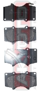 PF-1482 Тормозные колодки Akyoto AKD-1482 T.LAND CR PRADO 120  02->Sequoia 2003, FR