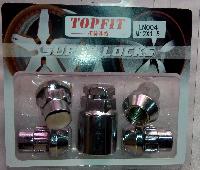 Гайки с секретом наружным 12*1.5 TOYOTA (4 шт+переходник) LN-004, к-т 