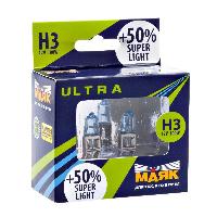 Лампа галогеновая H 3 12V100W Pk22s SuperLight+ 50% (82350SL+50) 2 шт, к-т  Маяк 