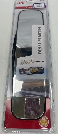 Зеркало салонное панорамное 300 мм / черная оправа 3R-331