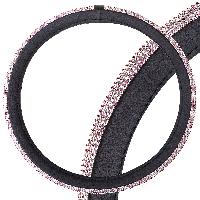 Оплетка экокожа-стразы Crystal-2 M (37-39см) Черная, розовые стразы S01102468