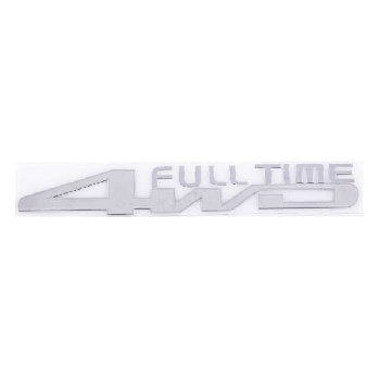 Наклейка металлизированная 4WD Full Time, 150*20мм, серебро SKYWAY (SNO.46 GREY)