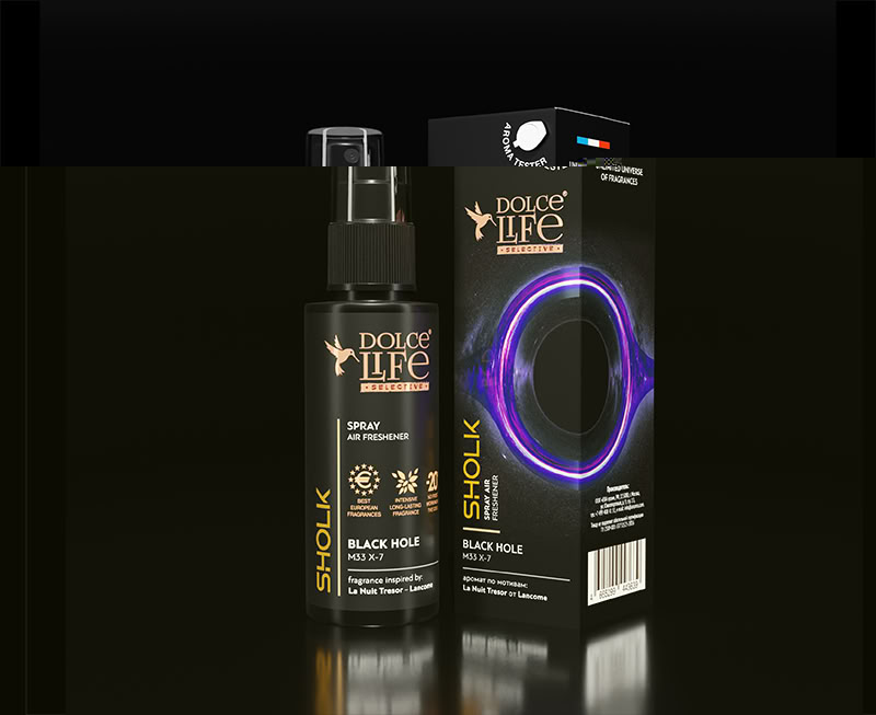 Ароматизатор спрей Exclusive ШЕЛК (Tresor La Nuit, Lancome) женский 50мл, TSS-26 DolceLife (уп.20шт)