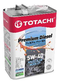 Масло моторное TOTACHI PremiumDiesel CJ-4/SM  5W40 ( 4 л.) Low SAPS синт диз (уп.6 шт.)
