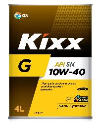 Масло моторное GS Oil Kixx G / GX5 10w40 SL/SN, 4L (1/4) Метал уп (G1 10w40 SN/CF) SemiSynt  