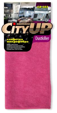 Салфетка Микрофибра 35*40см (CA-103) Dustkiller Сильно распушенная микрофибра, шт. CityUp (1/200)