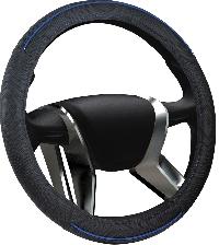 Оплетка винил Bold Vinyl M (37-39см) рисунок соты Черная, синяя полоса (OPLA0117), шт. AZARD 