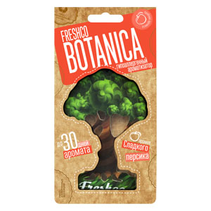 Ароматизатор подвесной пластина Botanica Сладкий Персик BTN-04  (уп. 5 шт.)