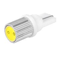 Светодиод T10 (W5W) 12V 1 SMD диод 1-конт радиатор Белая SKYWAY S08201098, (к-т 2шт.)