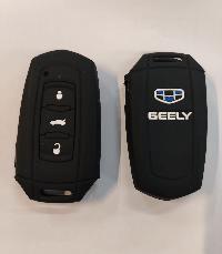 Чехол на ключ автомобильный силиконовый GEELY (3 кнопки) Kc-slk-Gl-02
