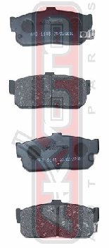PF-2224 Тормозные колодки Akyoto AKD-1312 N.ALMERA N15 SUNNY B14 BLUEBIRD G10/ Maxima, QX 32/33 RR