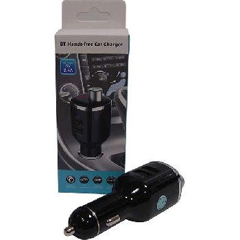 FM Модулятор 12/24 V / 2USB ( 3.1 /1A ) Led-дисплей / HandFree,черный  BC-23