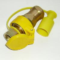 Разъем для шлангов быстросъемный FER-RO М22*1,5 сталь, желтый (DANP020)