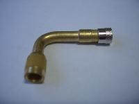 Удлинитель соска камеры латунь гнутый, угол 90 °