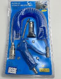 Набор для продува (шланг спиральный с пистолетом, T-фитинг быстросъемный 8 мм) TM-235 