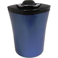 Пепельница-стакан пластик, синяя подсветка крышки, держатель телефона, синяя 3333 BU