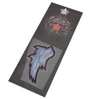 Наклейка металлизированная ВОЛК, 65*35мм, серебро SKYWAY (SNO.186)