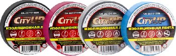 Изолента ПВХ ( 19мм*20м) Черная, шт. CityUP   (1/100)
