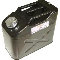 Канистра металлическая вертикальная Черная 10 л, тройная ручка (0,8mm/ 36*18*29 cm) CB-10