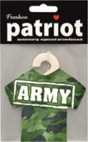 Ароматизатор подвесной текстиль Patriot майка 23 февраля АРМИЯ Зеленое яблоко PAT-006 (10/40)