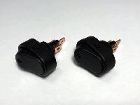 Кнопка-клавиша (вкл/выкл) 2 положения, овальная черная