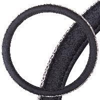 Оплетка экокожа-стразы Crystal-1 M (37-39см) Черная, серебряные стразы S01102461 SKYWAY  