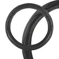 Оплетка экокожа с перфорированными вставками Art-7, M (37-39 см), черная SKYWAY S01102048