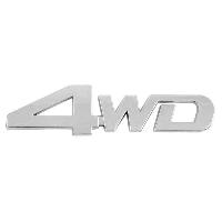 Шильдик металлопластик 4WD, 130*32мм, хром SKYWAY(SNO.184)