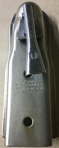 Головка сцепная фаркопа, под шар D 2", квадрат 65мм, 2" * 2.5"