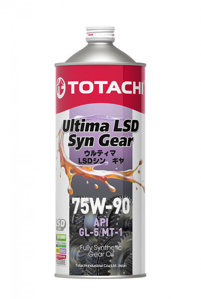 Масло трансмиссионное TOTACHI Ultima Gear LSD GL-5 75W90 ( 1 л.) синт (уп.12 шт.)