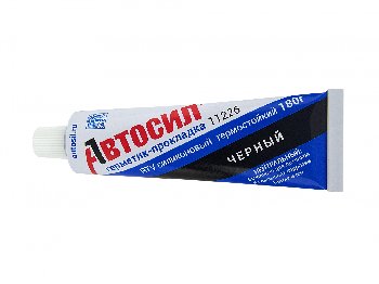 Герметик прокладка силиконовый Черный  АВТОСИЛ, 180 г  (1/36)