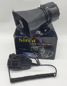Сирена звуковая электрическая 12 V, 3 тона, громкоговоритель 