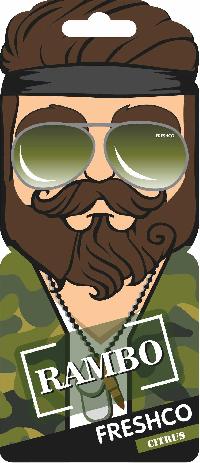 Ароматизатор подвесной пластина Территория мужчин RAMBO, Цитрус (уп. 10 шт.)