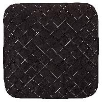 Накидки экозамша, переднее сиденье без cпинки 41*41см, ЧЕРНЫЕ с белой строчкой, шт.SKYWAY S01304003