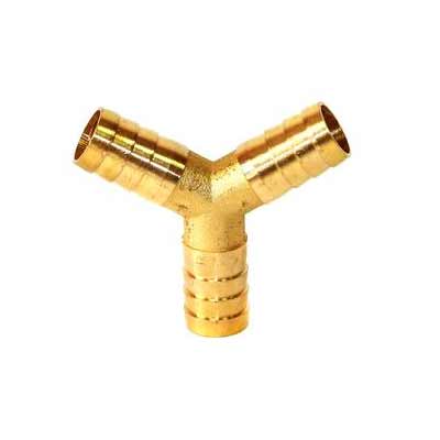 Штуцер металл под хомуты елочка тройник Y-образный,  4 мм