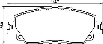 NP1167  Колодки тормозные дисковые G-BRAKE  GP-02022 T.CAMRY/HYBRID (ASV70,AXVA70,AXVH71,GSV70)