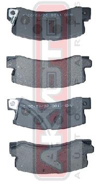 PF-1161/1321 Колодки тормозные дисковые AKYOTO AKD-1180 T.Camry/Vista SV30/CV30/VZV30 Avensis 22#
