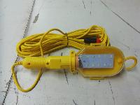 Лампа-переноска 12V, пластиковый корпус, светодиодная (12 SMD) шнур 10 м, в прикуриватель (G8023)