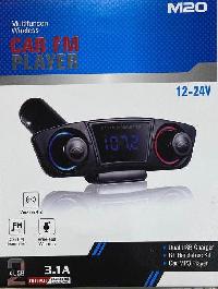 FM Модулятор-bluethooth, 12-24V, 2 USB 3.1/1A, зарядка, Hand`sFree, (Car FM PLAYER) M 20   