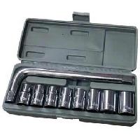 Инструмент 1/2" (  9 предметов) головки 8-21 мм, Г-обр. вороток, пенал (DE2021/ STK5021)