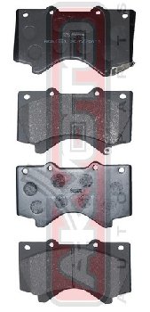 PF-1541 Тормозные колодки Akyoto AKD-1541 T.LAND CRUISER 200 2008-> FR