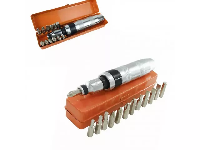 Отвертка ударная металическая с набором бит (13 насадок) хвостовик 8,0мм х 40мм, металлический пенал