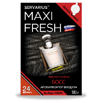 Ароматизатор под сиденье гелевый БОСС, 100 гр (уп.40 шт) MAXIFRESH MF-105